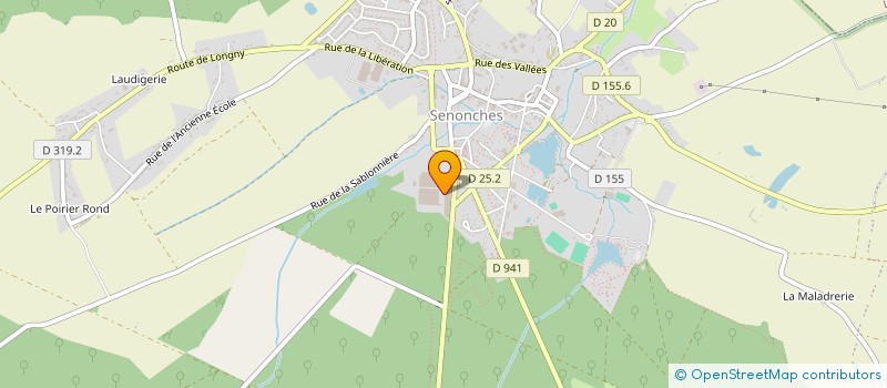 localisation de l'entreprise INTEGRATIONS ET SERVICES à SENONCHES