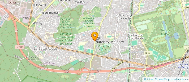 localisation de l'entreprise INTEGY  CHATENAY-MALABRY