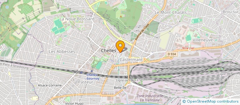 localisation de l'entreprise INTELCAM à CHELLES