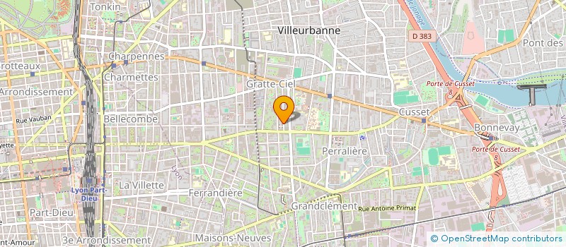 localisation de l'entreprise INTELCERT  VILLEURBANNE