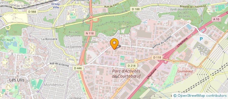 localisation de l'entreprise INTELEC à LES ULIS