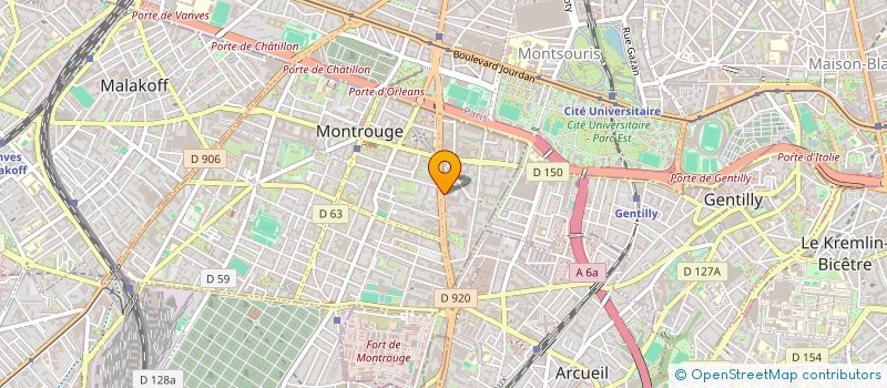 localisation de l'entreprise INTELIDOC  MONTROUGE