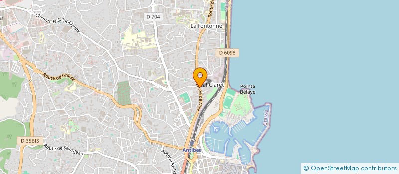 localisation de l'entreprise INTELITE CONSEIL à ANTIBES
