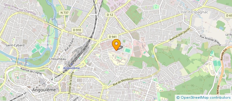 localisation de l'entreprise INTELLIGENCE BUREAUTIQUE à ANGOULEME