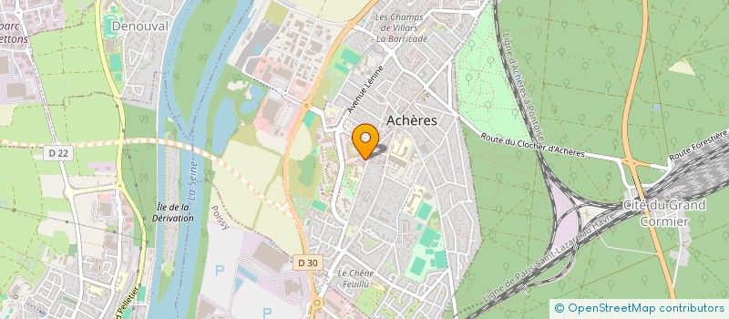 localisation de l'entreprise INTELLIGENTSIA IA  ACHERES