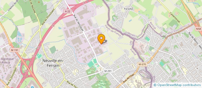 localisation de l'entreprise INTELLISTIC à NEUVILLE-EN-FERRAIN