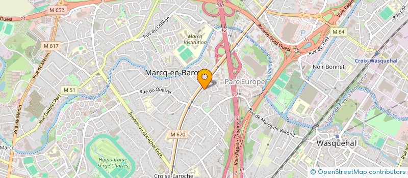 localisation de l'entreprise INTELLOGISTICS FLEX à MARCQ-EN-BARŒUL