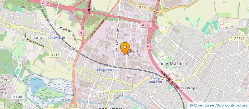 localisation de l'entreprise INTELORA à CHILLY-MAZARIN