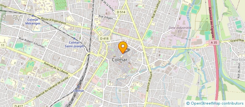 localisation de l'entreprise INTEMPERIES DOMAINES  COLMAR