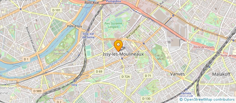 localisation de l'entreprise INTEMPORA à ISSY-LES-MOULINEAUX