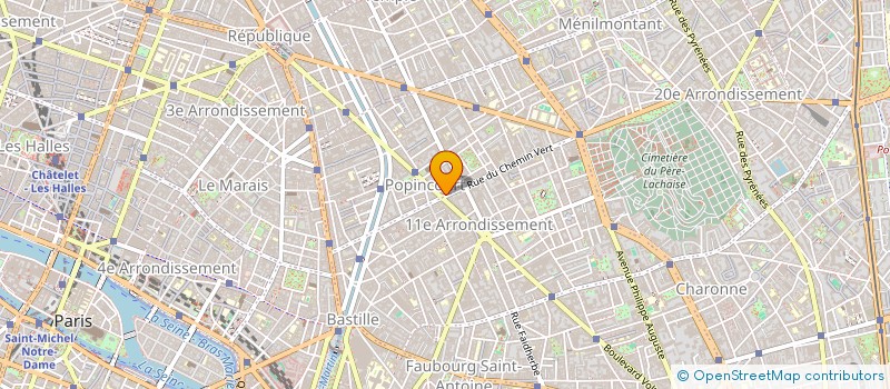 localisation de l'entreprise INTEMPOREL à PARIS