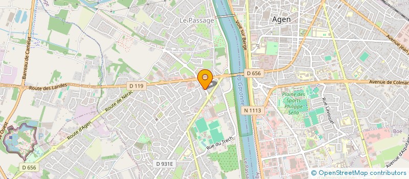 localisation de l'entreprise INTEMPOREL  LE PASSAGE