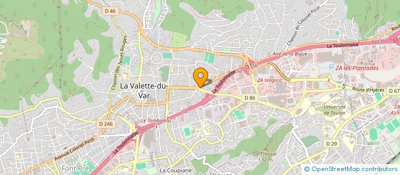 localisation de l'entreprise INTEMPOREL à LA VALETTE-DU-VAR