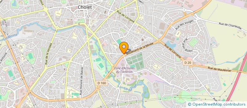 localisation de l'entreprise INTEMPOREL à CHOLET