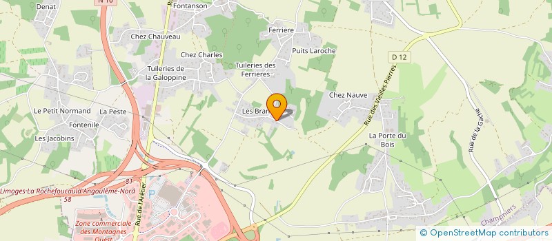 localisation de l'entreprise INTEMPORELLE à CHAMPNIERS
