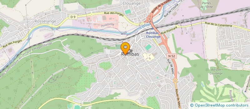 localisation de l'entreprise INTEMPORELLE à ROMBAS