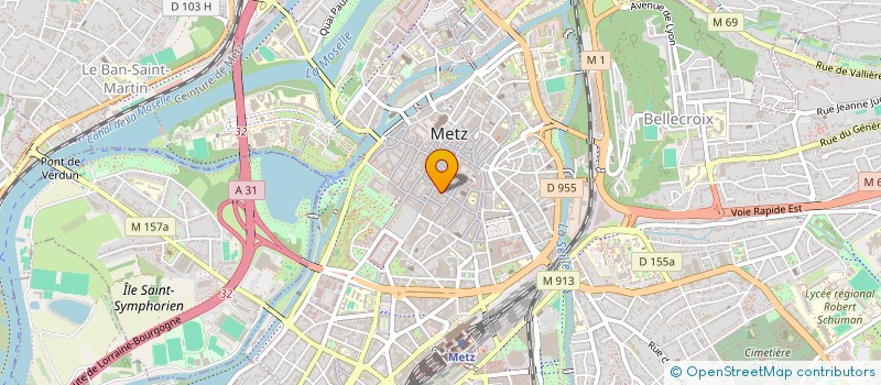 localisation de l'entreprise INTEMPORELLE  METZ