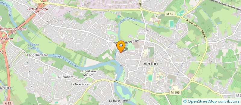 localisation de l'entreprise INTEMPORELLE à VERTOU