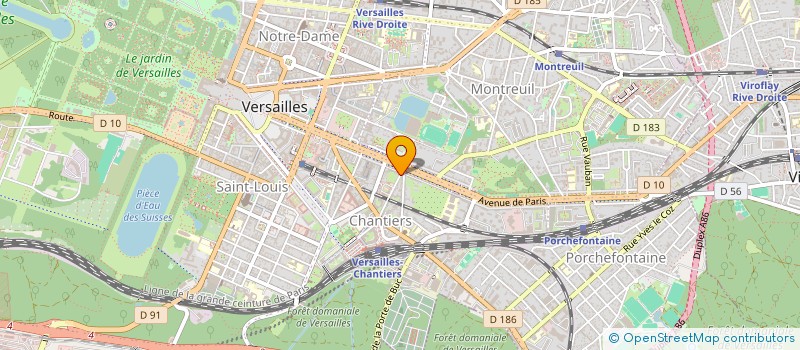 localisation de l'entreprise INTEMPORELLES à VERSAILLES