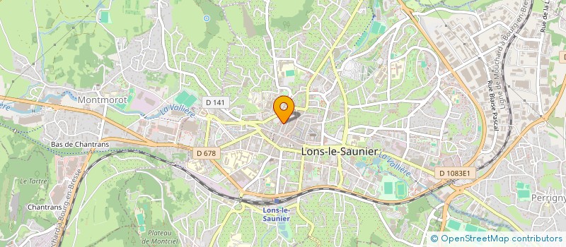 localisation de l'entreprise INTEMPORELS à LONS-LE-SAUNIER