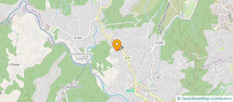 localisation de l'entreprise INTEN'S GROUPE  PEGOMAS