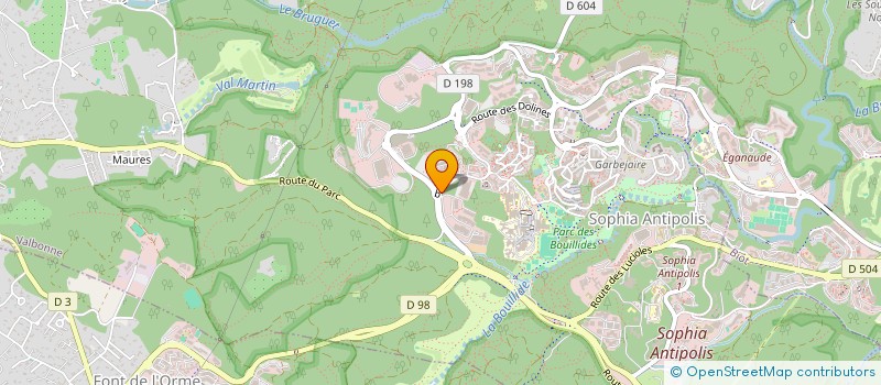 localisation de l'entreprise INTENATIONAL DIFFUSION CONCEPT  VALBONNE