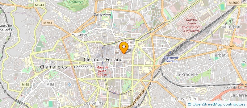 localisation de l'entreprise INTENDANCE D'AUVERGNE  CLERMONT FERRAND