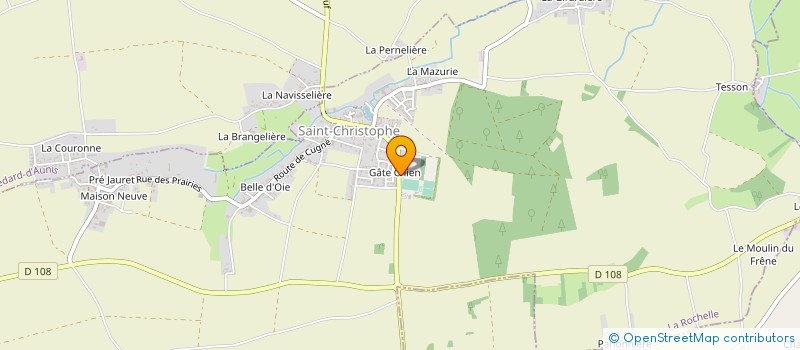 localisation de l'entreprise INTENS'ELEC  SAINT-CHRISTOPHE