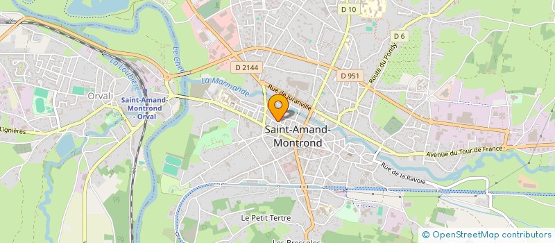 localisation de l'entreprise INTENSE FIBRE  SAINT-AMAND-MONTROND