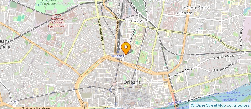 localisation de l'entreprise INTENSI'TIFF à ORLEANS