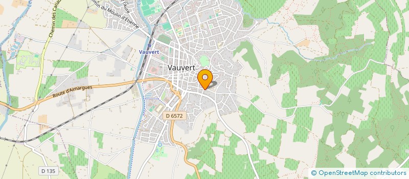 localisation de l'entreprise INTENSIF  VAUVERT