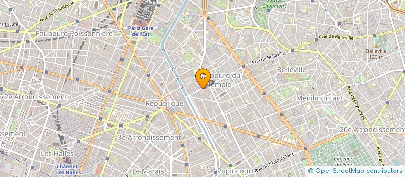 localisation de l'entreprise INTENSITE à PARIS