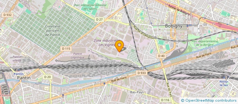 localisation de l'entreprise INTENSITE NOMADE à BOBIGNY