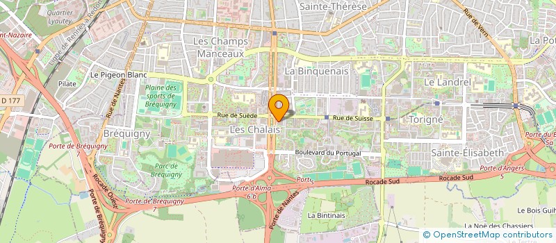 localisation de l'entreprise INTER 41 à RENNES