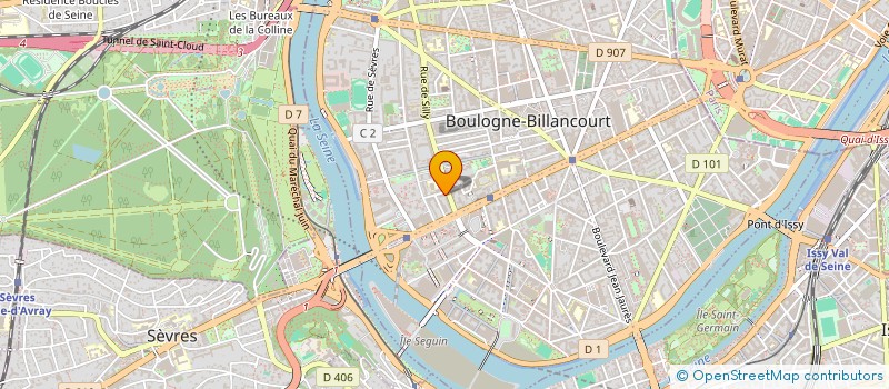 localisation de l'entreprise INTER à BOULOGNE-BILLANCOURT