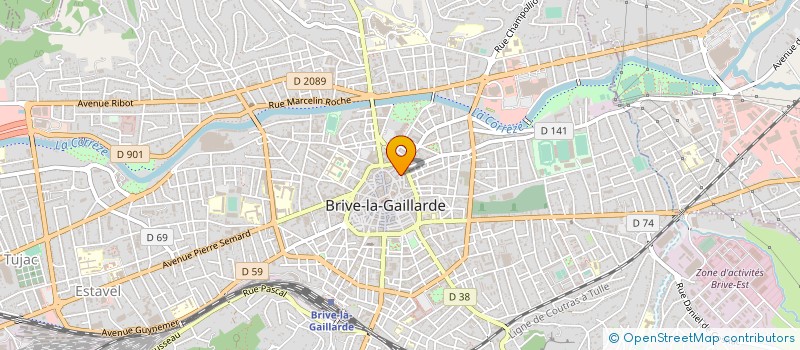localisation de l'entreprise INTER ACTIF 19 à BRIVE-LA-GAILLARDE