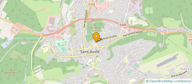 localisation de l'entreprise INTER ACTION à SAINT-AVOLD