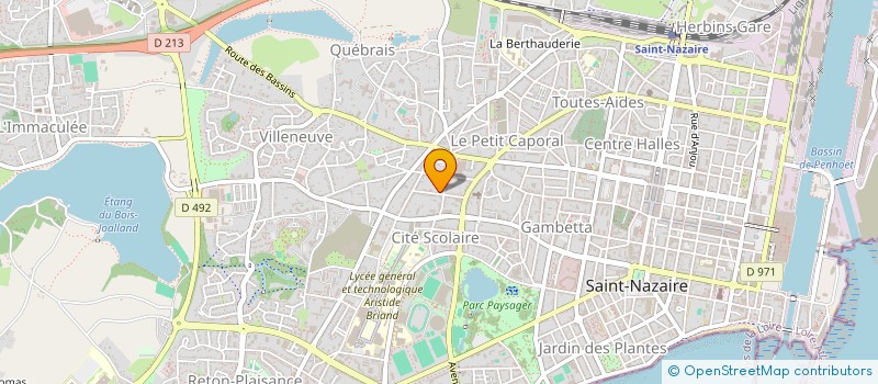 localisation de l'entreprise INTER ACTION CANINE  SAINT-NAZAIRE