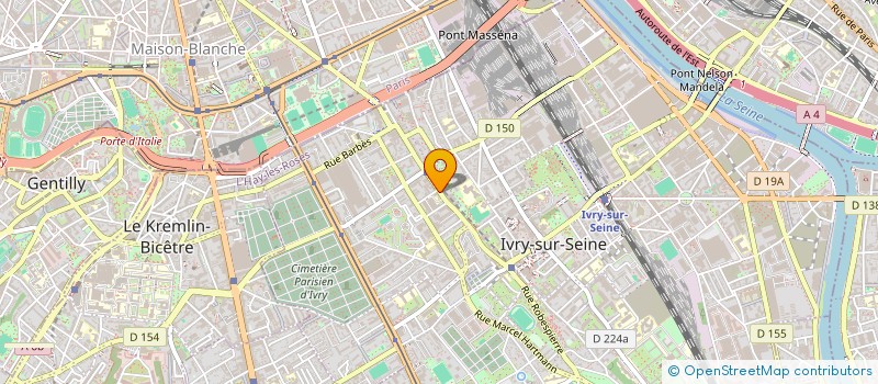 localisation de l'entreprise INTER ACTION DE FORMATION SARL à IVRY-SUR-SEINE