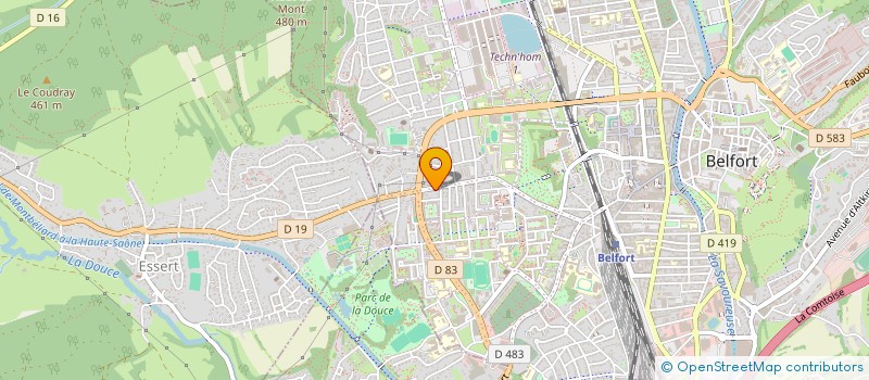 localisation de l'entreprise INTER'ACTIONS à BELFORT