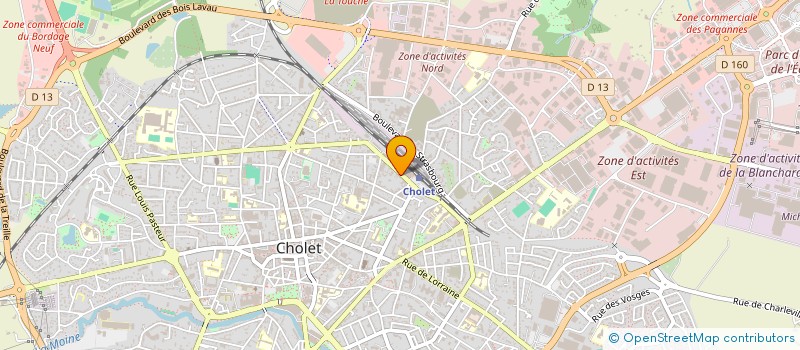 localisation de l'entreprise INTER'ACTIONS à CHOLET