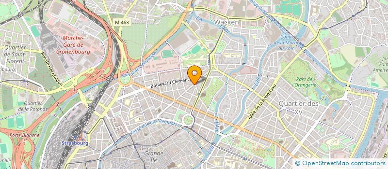 localisation de l'entreprise INTER ACTIONS  STRASBOURG