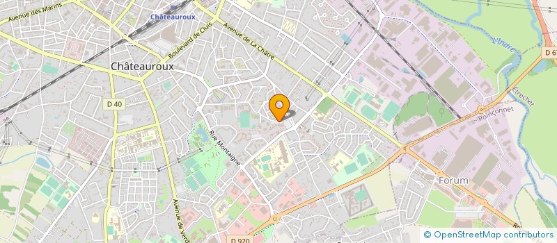localisation de l'entreprise INTER'ACTIONS à CHATEAUROUX