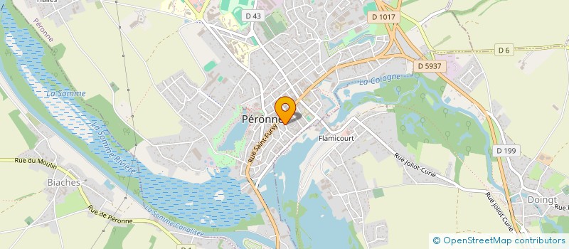 localisation de l'entreprise INTER AIDE A DOMICILE ANIMATION RURALE  PERONNE