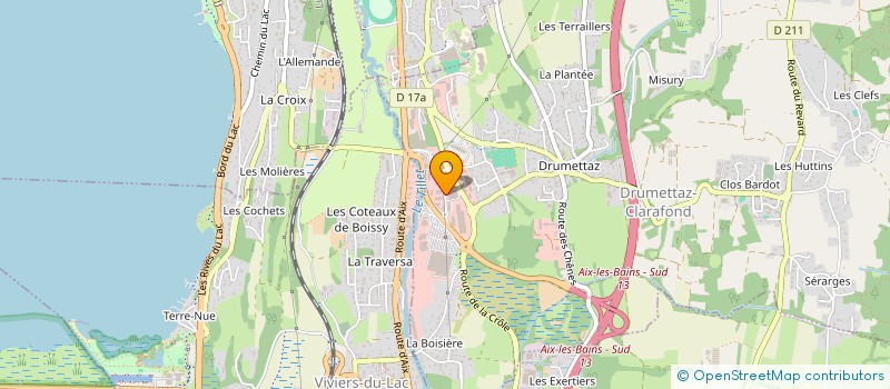 localisation de l'entreprise INTER'AIX à DRUMETTAZ-CLARAFOND