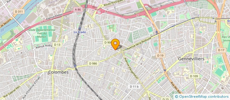 localisation de l'entreprise INTER-ASSISTANCE à COLOMBES