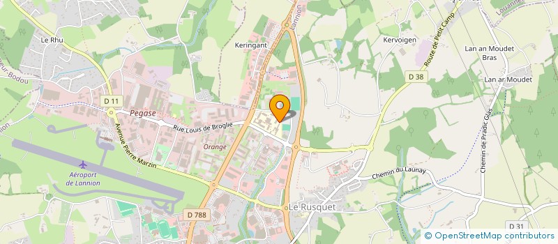 localisation de l'entreprise INTER ASSO  LANNION