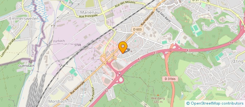 localisation de l'entreprise INTER ASSOC HALTE GARDERIE à FORBACH