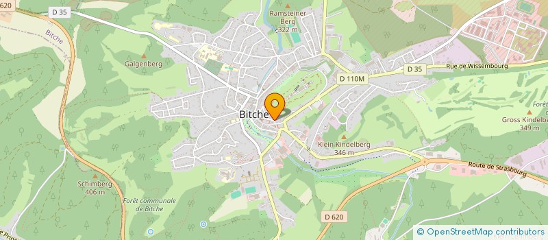 localisation de l'entreprise INTER-ASSOCIATION HARMONIE DU PAYS DE BITCHE  BITCHE