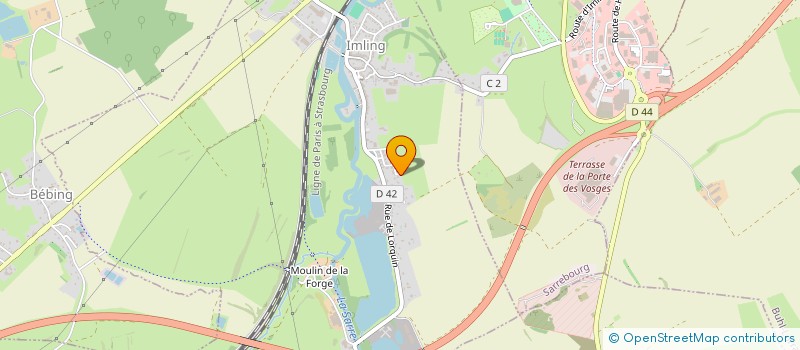 localisation de l'entreprise INTER ASSOCIATION IMLING  IMLING